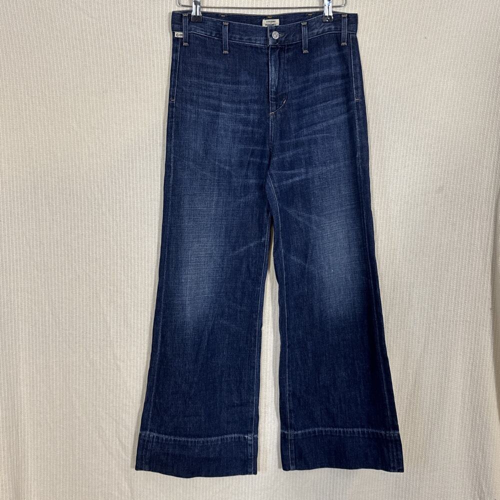 Citizens of Humanity Wide Leg Jeans 25 High Rise Utility Pocket Denim USA